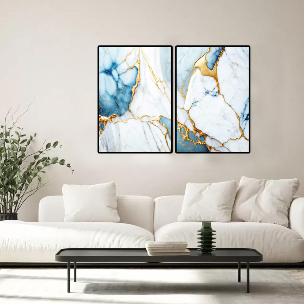 ABSTRATO AZUL E BRANCO 01