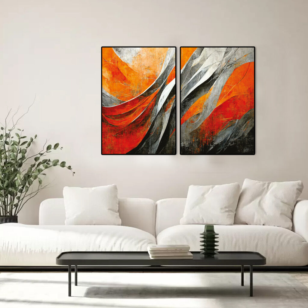 ABSTRATO LARANJA PRETO 01